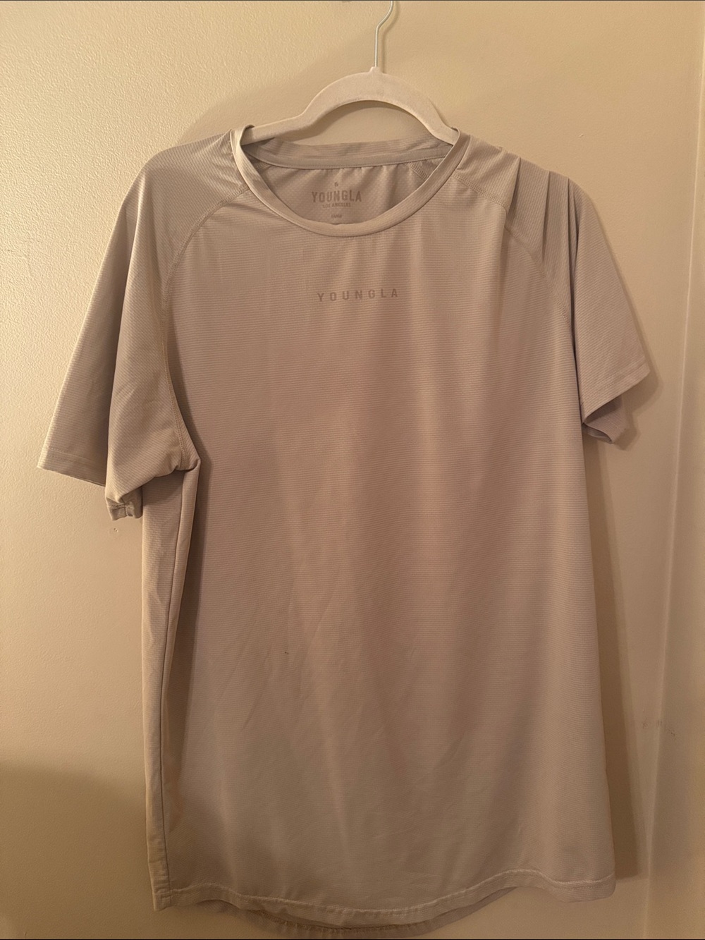 YoungLA Men's Light Gray Athletic Crew Tee